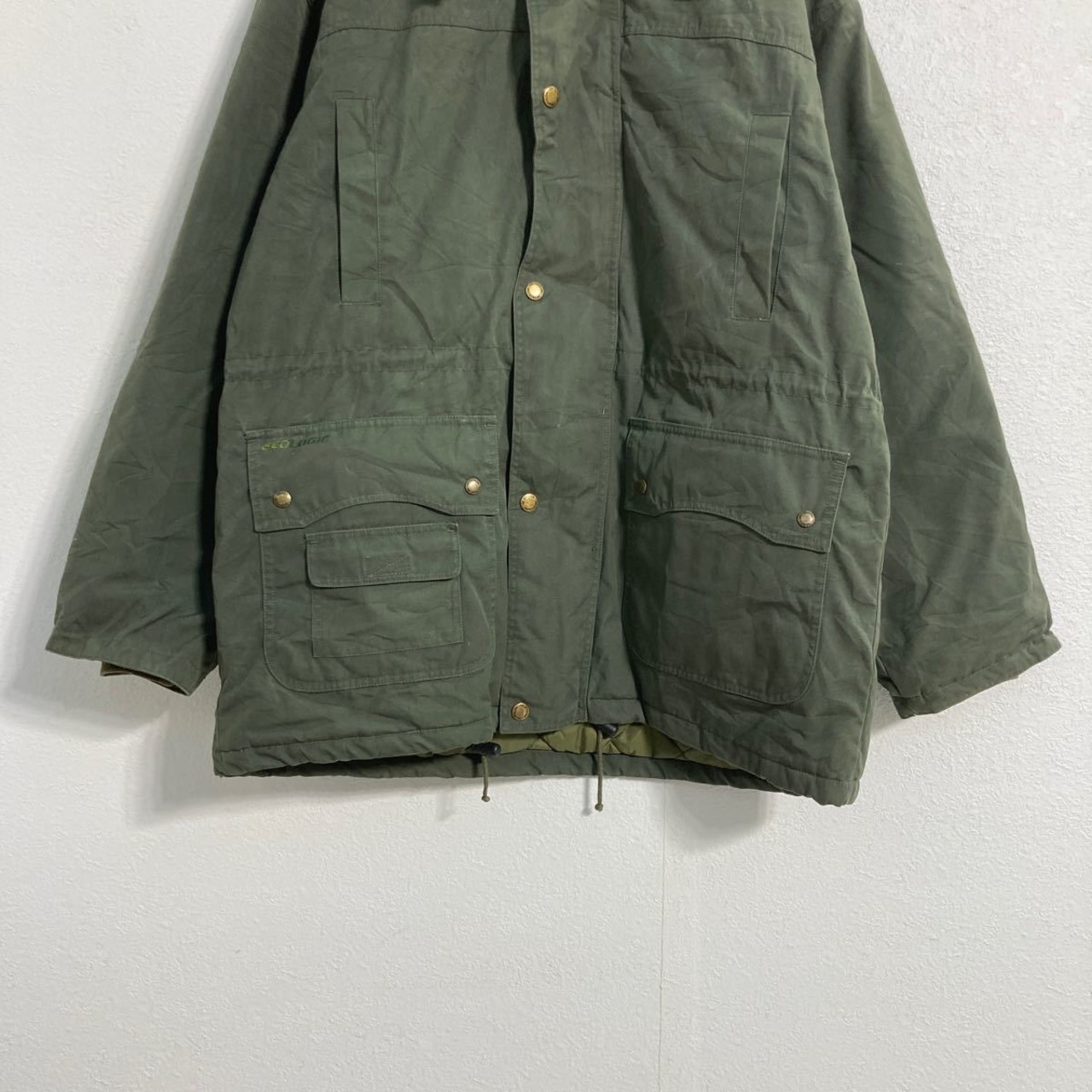 GEOLOGIC マウンテンパーカー ジャケット L カーキ 中綿 古着卸 