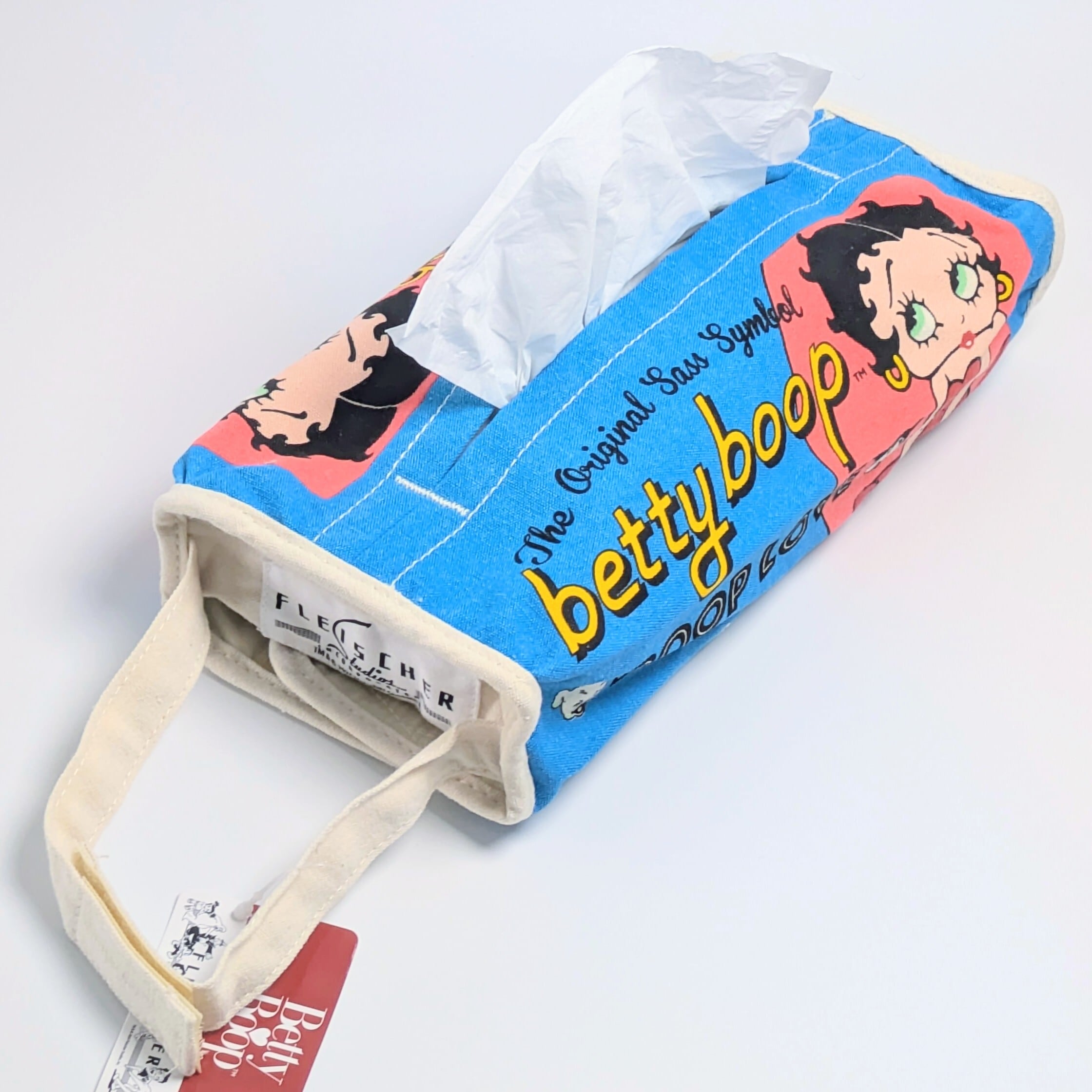 ✨️ティッシュのドレスアップに♡✨️ Tissue Cover / ティッシュカバー 吊り下げ / ティッシュケース【 Betty Boop ( ベティ・ブープ ) 】BLUE