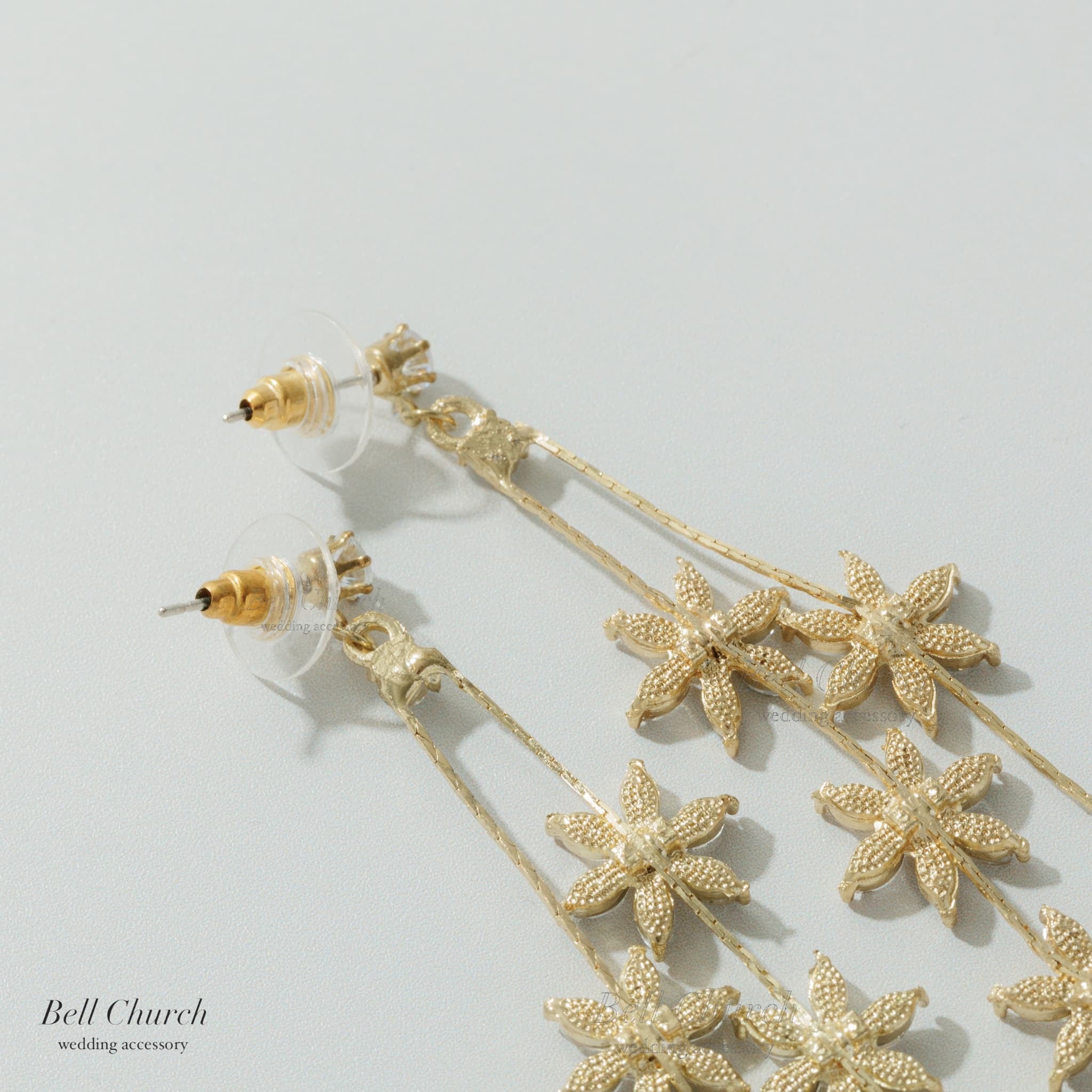 ピアス イヤリング | キュービックジルコニア | フラワーモチーフ