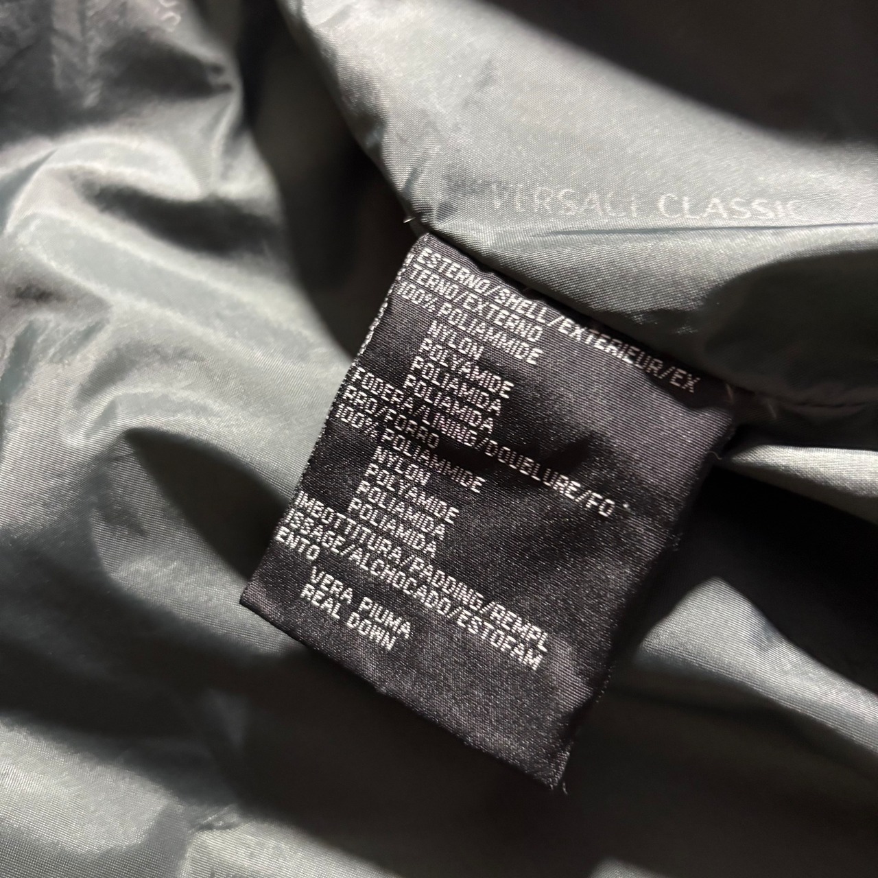 vintage VERSACE CLASSIC down coat