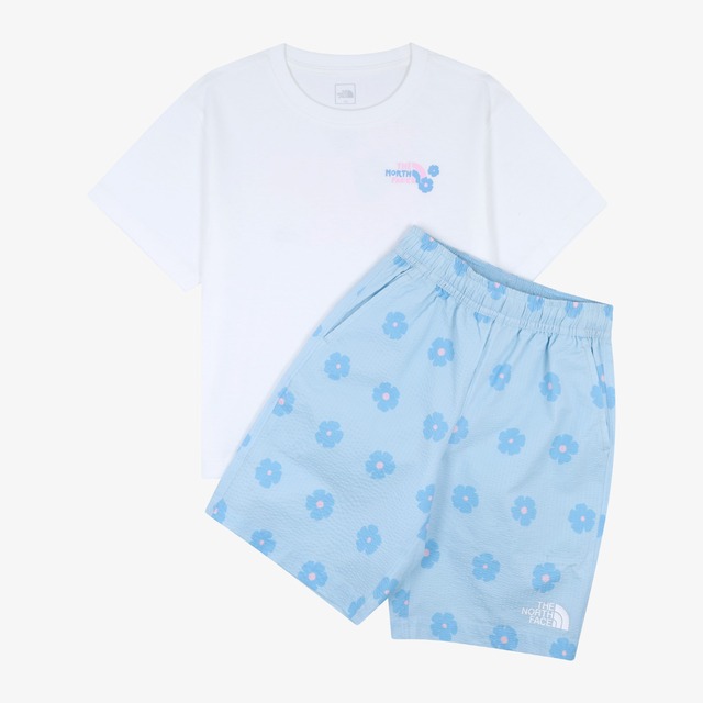 [The North Face Korea] K'S PINECONE EX FLEECE SET NT7TR59U