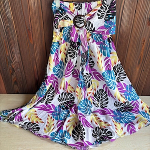 リーフ柄2wayスカート