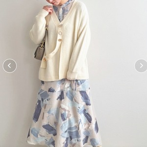 レルビエ lehlbie  アソート釦ニットカーディガン