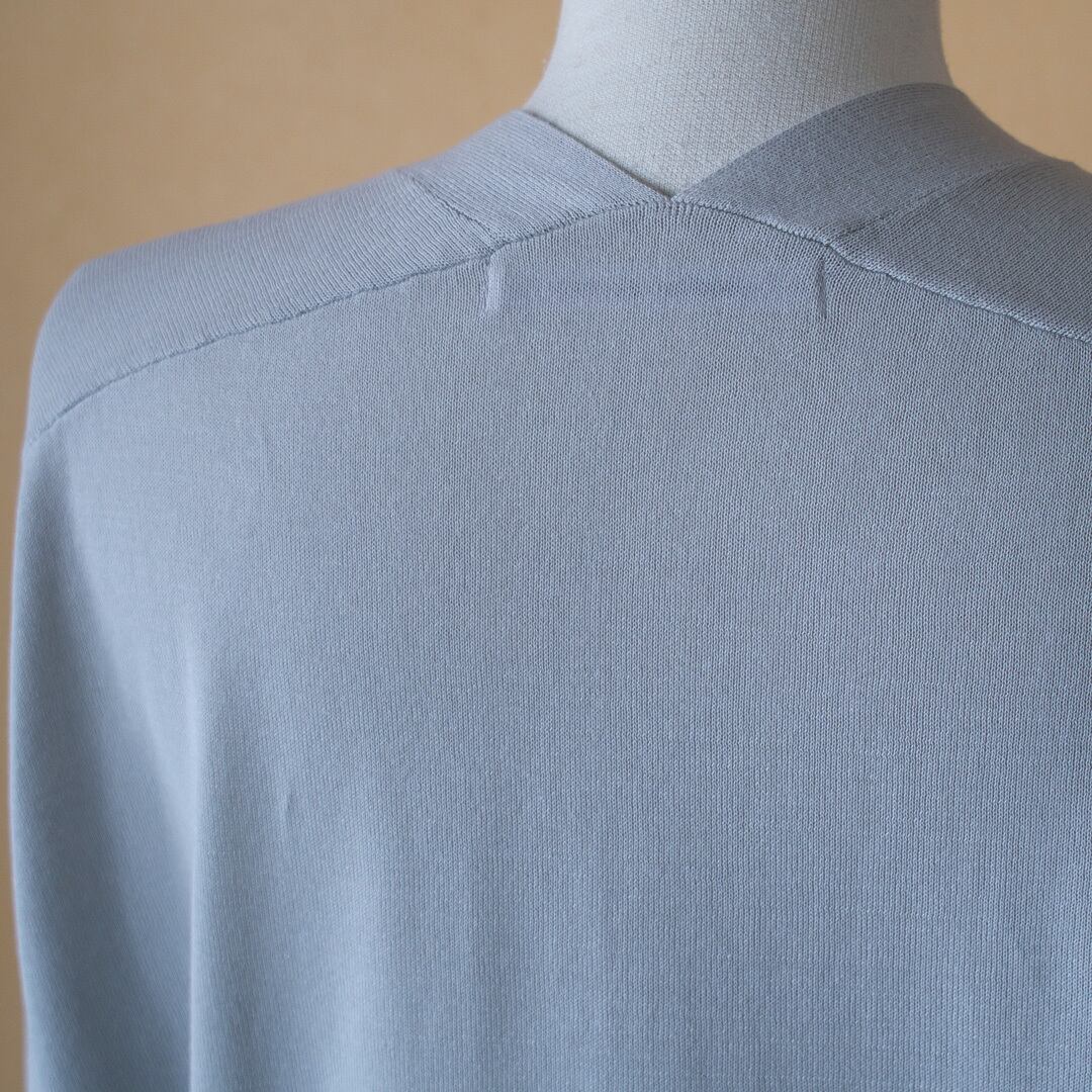 atelier naruse アトリエナルセ コクーンバイカラーニット cocoon bicolor knit ライトグレイxグレイ