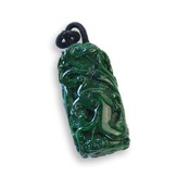 濃い翡翠が魅力的 鳳凰ペンダントトップ A貨翡翠 jd_pt1055 CO