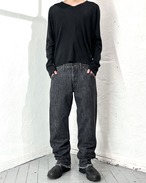 BRU NA BOINNE Black Denim Trousers