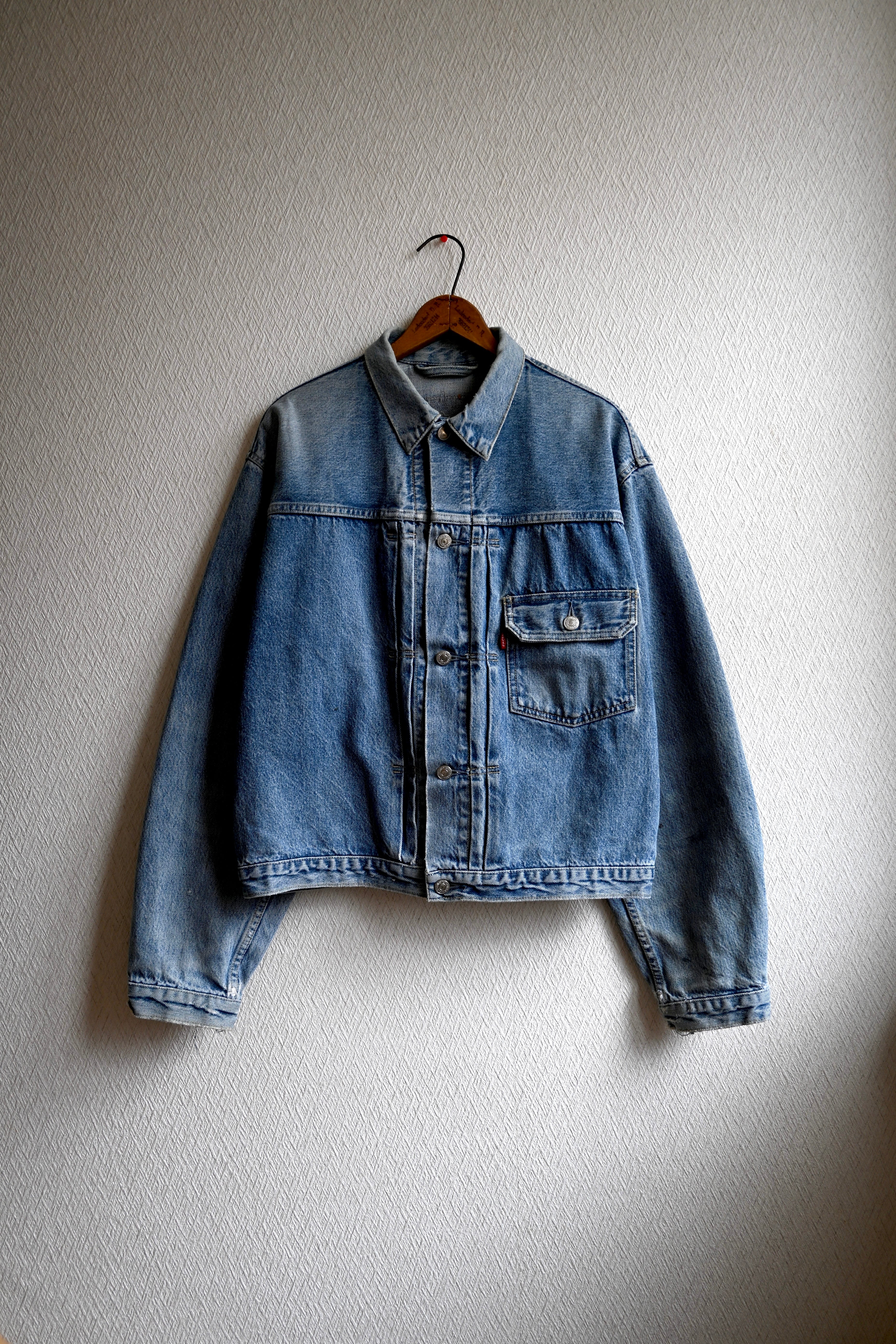 USA製 80s Levis リーバイス デニム ジャケット メンズS相当 ブルー 色