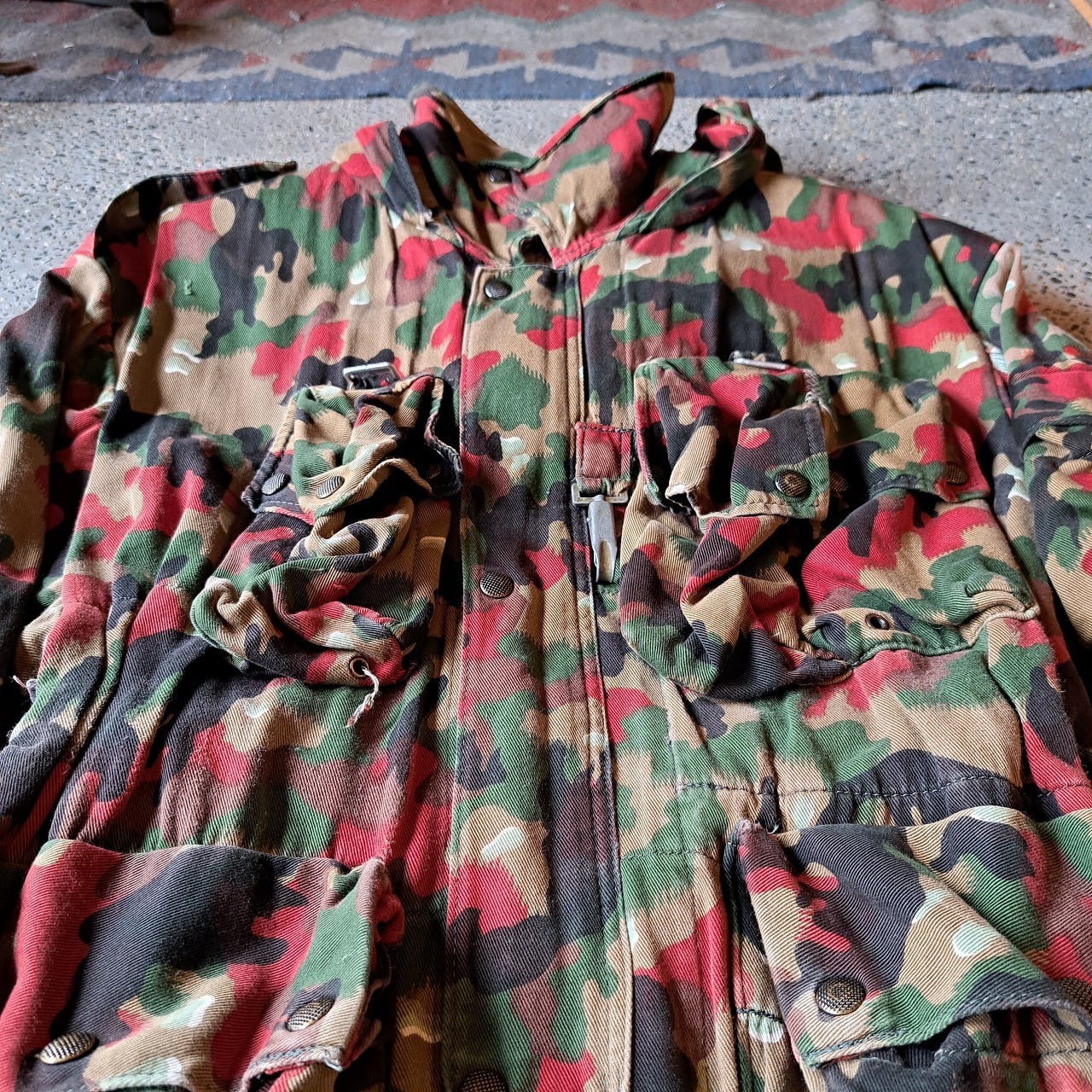60's スイス軍 M-60 アルパインカモ フィールドジャケット used