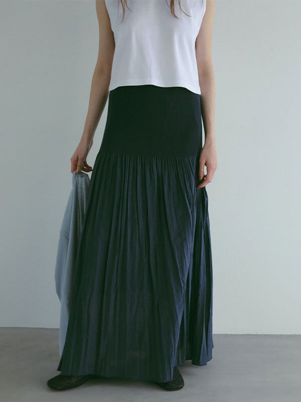 ETRE TOKYO ウエストジャガードロングスカート | FLICKA ASHIYA