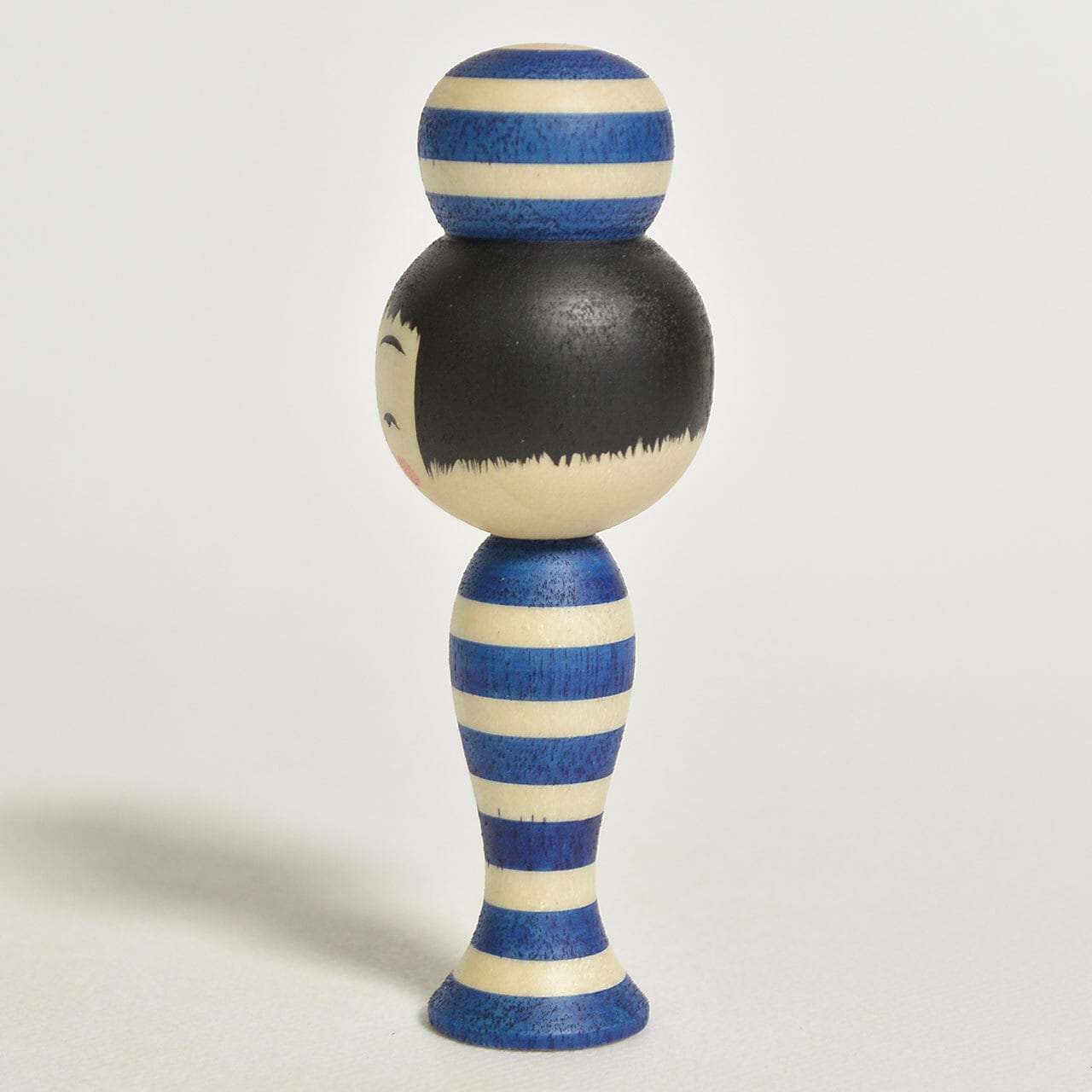 青のこけし（青のシリーズ） 約2寸 約6cm 鈴木明 工人（作並系）#2480