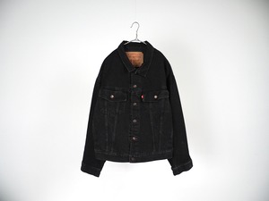 Levi's 70598-4159 black denim trucker jacket M /made in USA