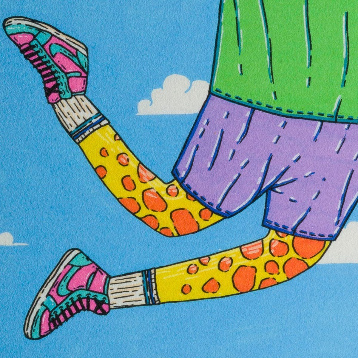 アートインテリア/A4: 紙_MU79 Larry the Leaping Giraffe | MULGA THE