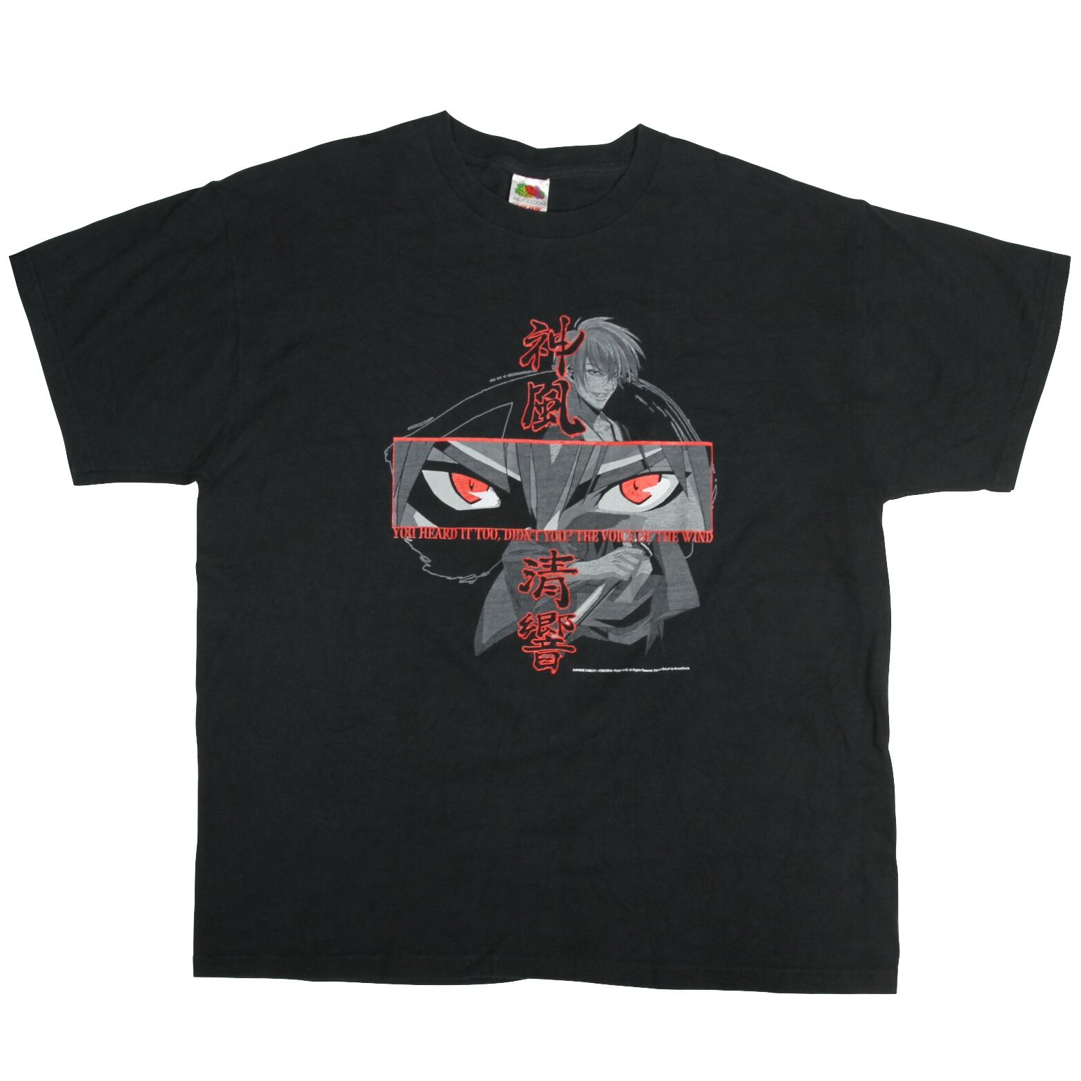 USED【XL】Vintage 00s Samurai Deeper Kyo Tee / FRUIT OF THE LOOM ©Akimine Kamijyo