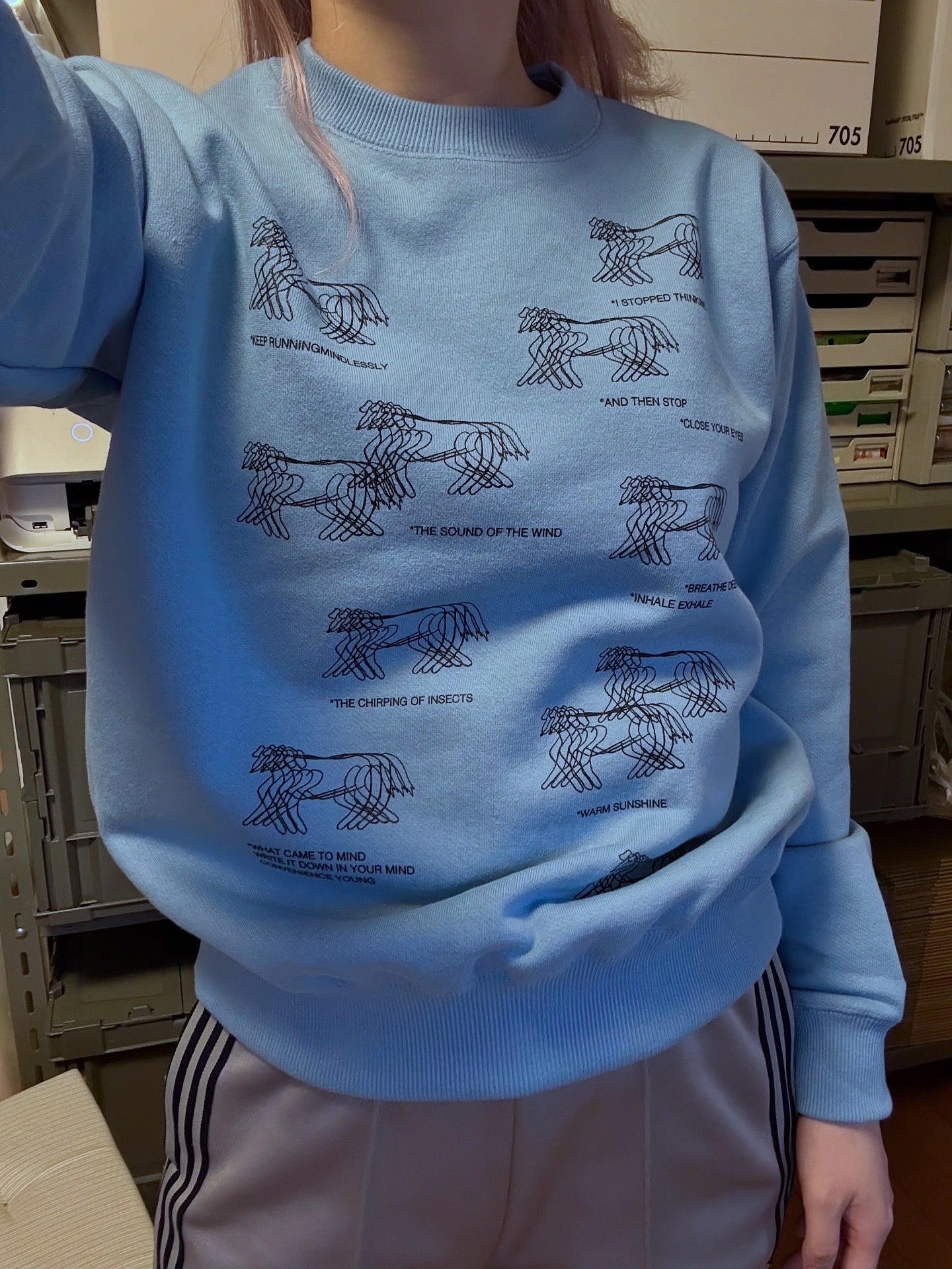 トップス RUNNING DOGS SWEAT SAX CONVENIENCE YOUNG RUNNING DOGS SWEAT : SAX | CONVENIENCE YOUNG