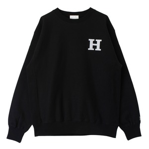 HILLTON RICH BACK bunny black スウェット トレーナー(裏起毛)