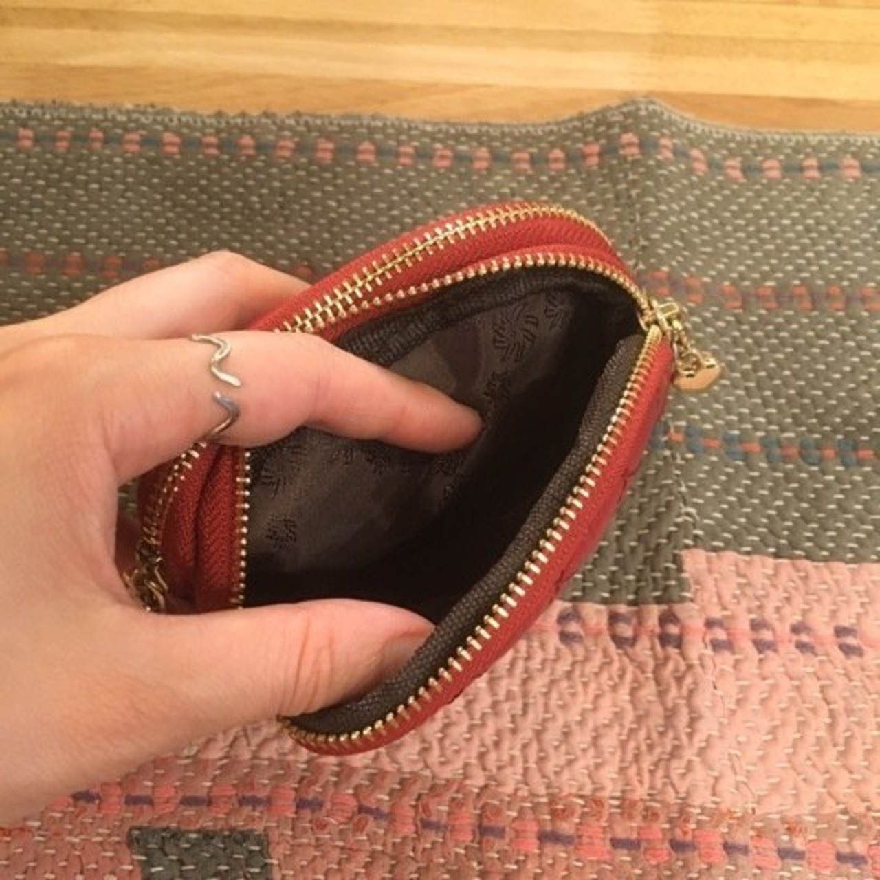 TOPANGA Bag キルティングポーチ レッド