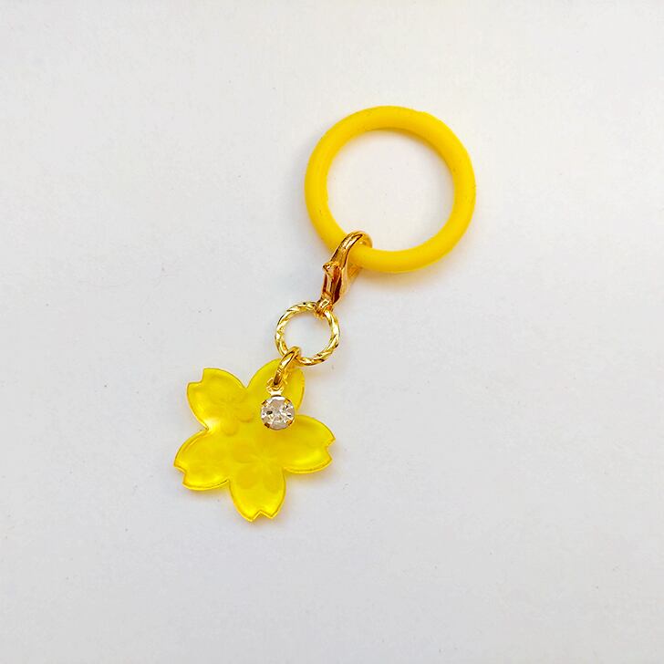 水引アンブレラマーカー【アクリル桜】チャームにもなる 縁起物 ペット