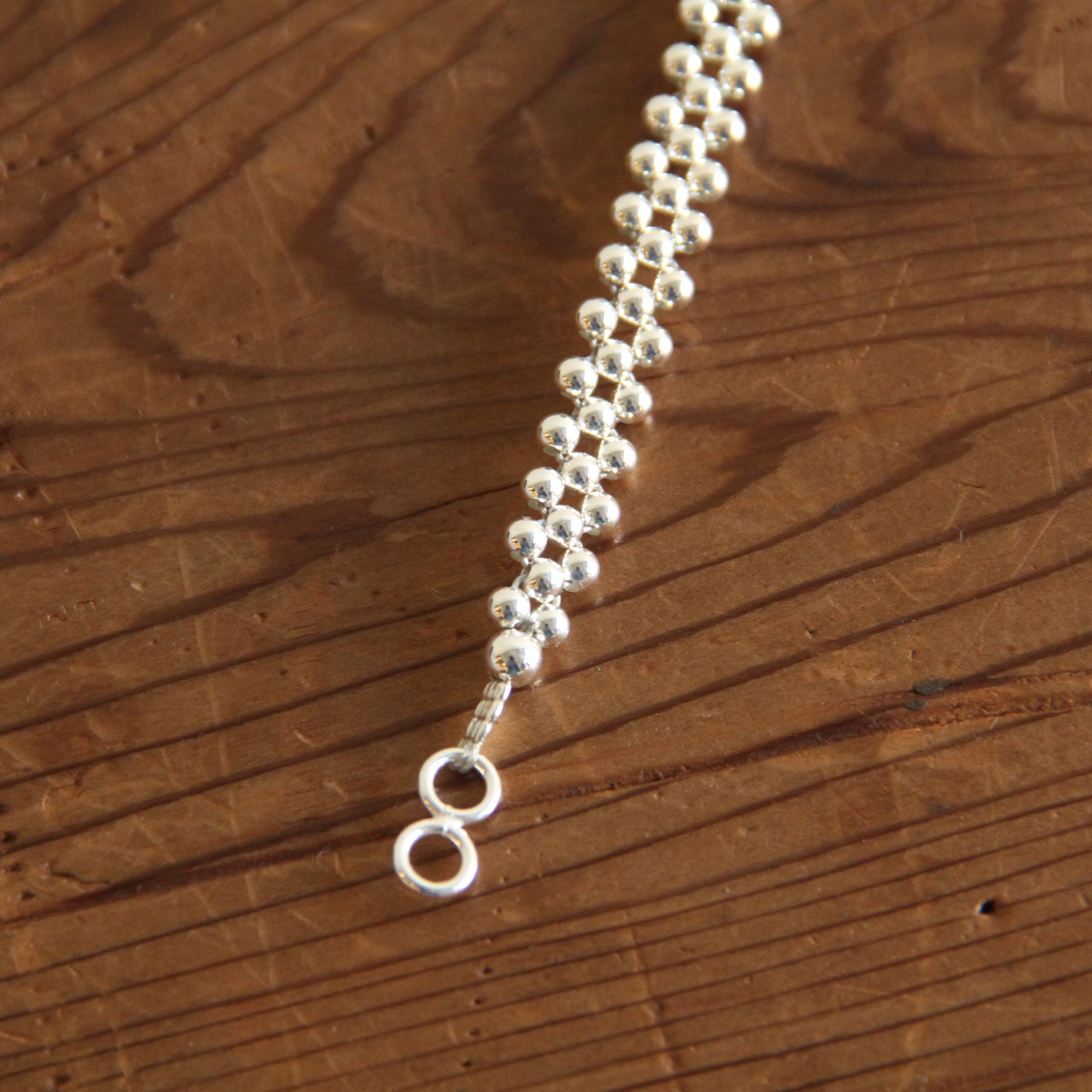 ERICKA NICOLAS BEGAY【 mens 】 navajo pearl brace (shiny) 20cm