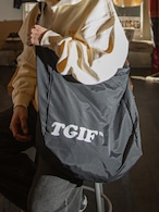 〈TGIF〉REFLECTIVE LOGO NYLON ROLLIN' SHOULDER BAG