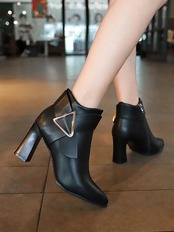 【0300】 Buckle Design Short Boules Shoes