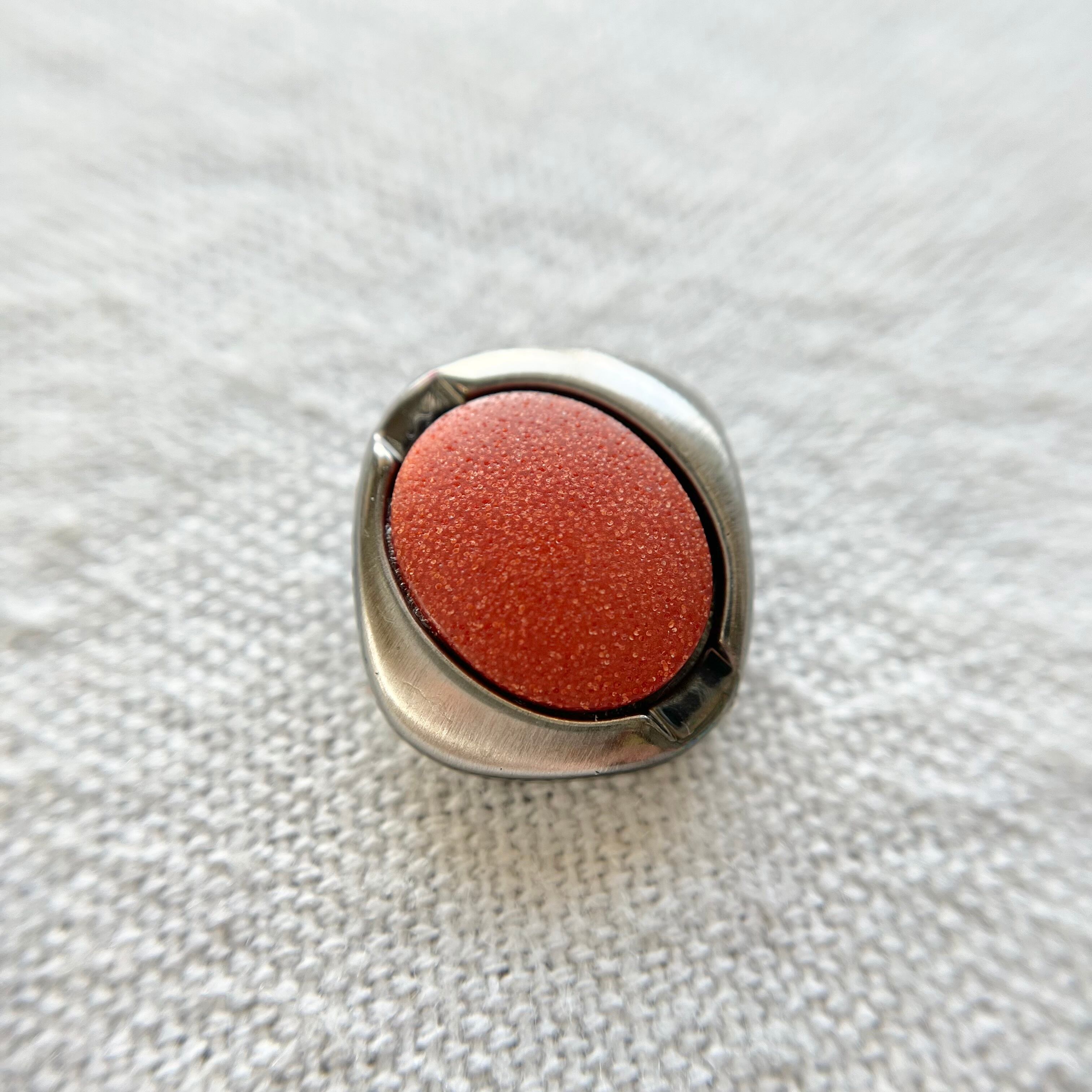 ●『2個セット』シルバースクエア×オーバルマットレンガ 18㎜