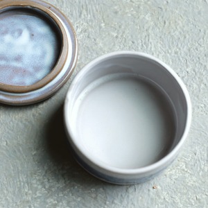 かわいい鳥が見つめる、陶器の小物入れ 1｜フクロウ 陶器 蓋付き小物入れ ふくろう 梟