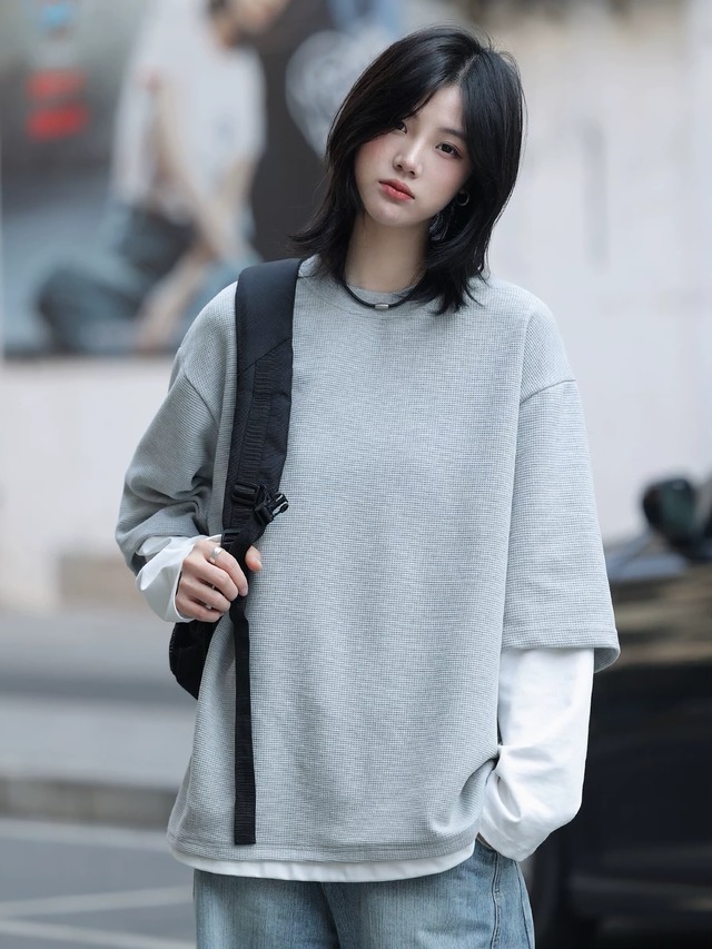 レイヤードワッフルTシャツ / Layered Waffle T-shirt