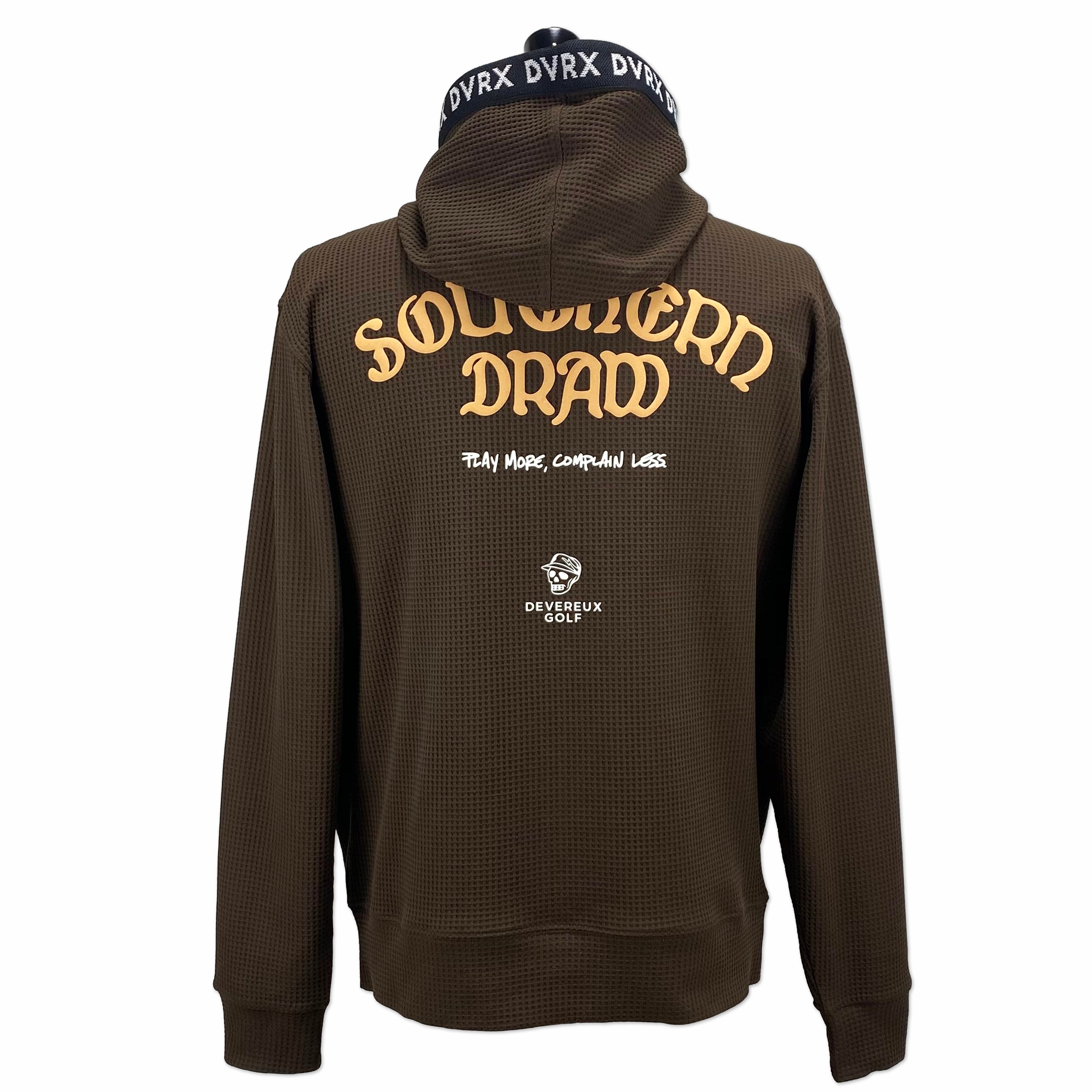 DEVEREUX GOLF】《MEN'S》Southern DrawワッフルFull Zipロゴテープ