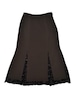 DoReMi Unique Series – Brown Long Skirt with Black Lace Trim