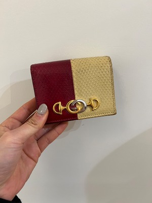 GUCCI / vintage inter rocking design  wallet.