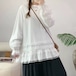 ピンタックレース使いトップス ・12486