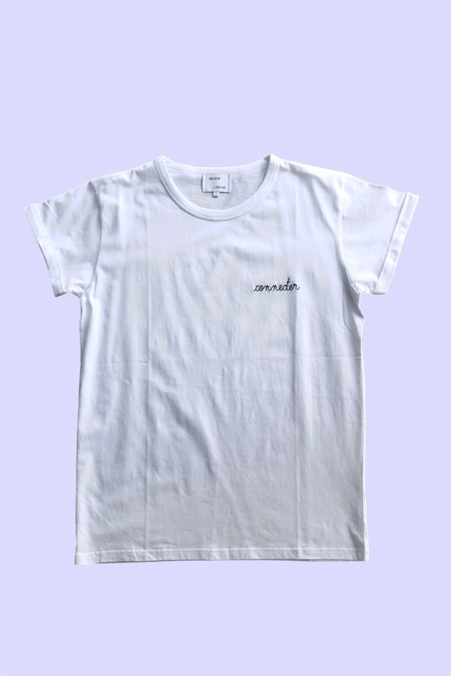 MAISON LABICHE × Connecter Tokyo “connecter” 刺繍Tシャツ / White
