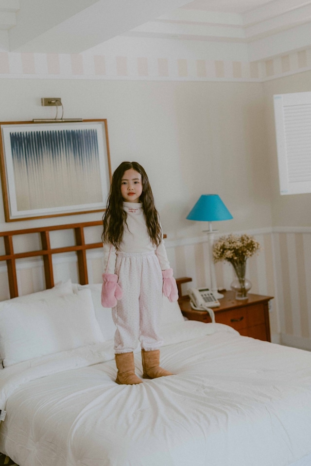 *即納* NIGHTBEBE フラワーボアジョガー