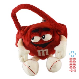 M&M's レッド ぬいぐるみ ポーチ バッグ