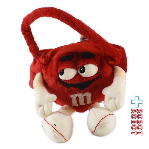 M&M's レッド ぬいぐるみ ポーチ バッグ