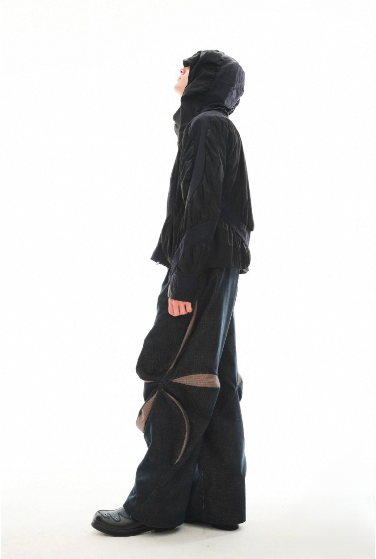 54A0 Spiral Wrinkle Zip Jacket