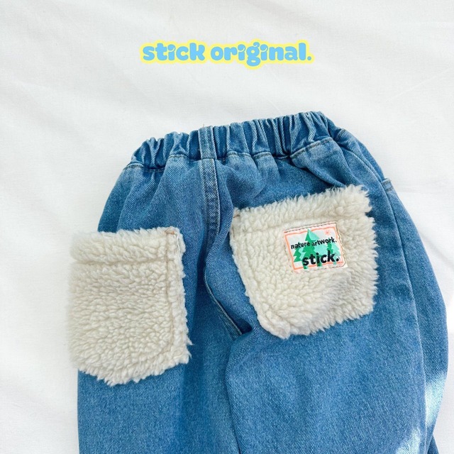 «sold out»«ジュニアサイズあり»«Stick original» アルパカデニムパンツ