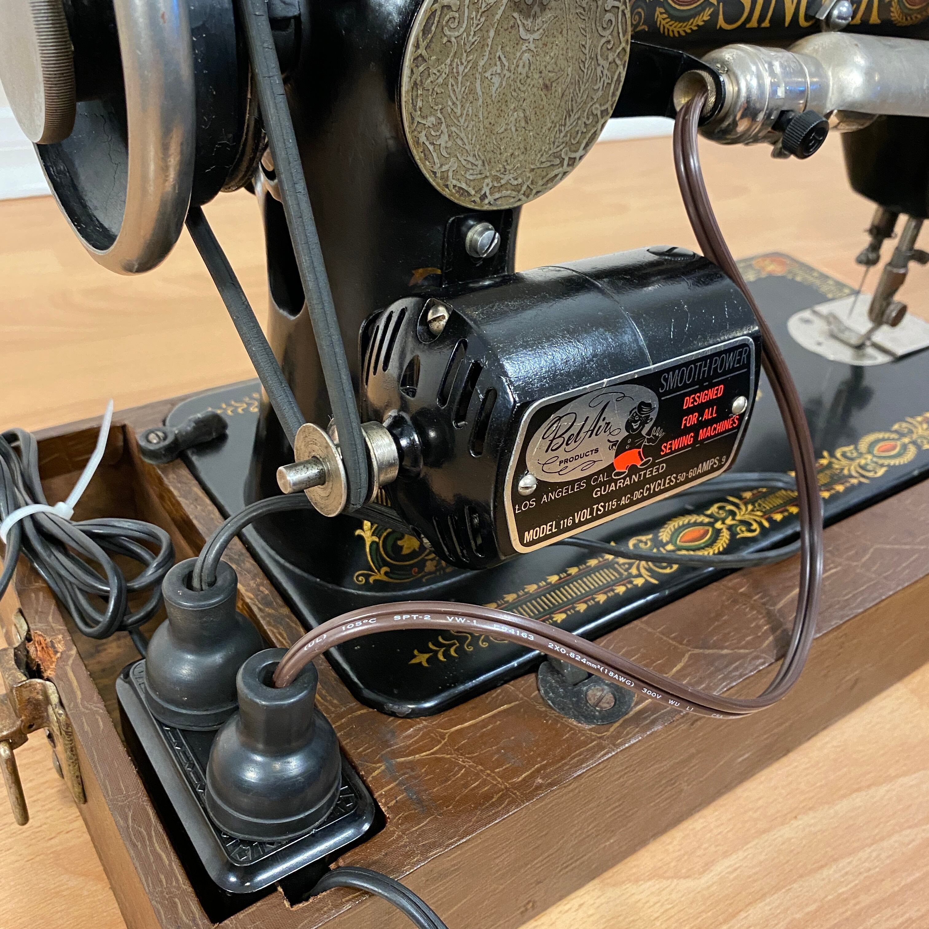 singer シンガーミシン 1910年製 アメリカ エリザベス工場