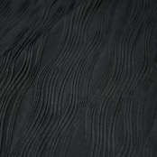 design wave pleats wide pants black