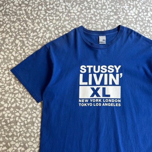 STUSSY / 00’s LIVIN logo T-shirt size XL