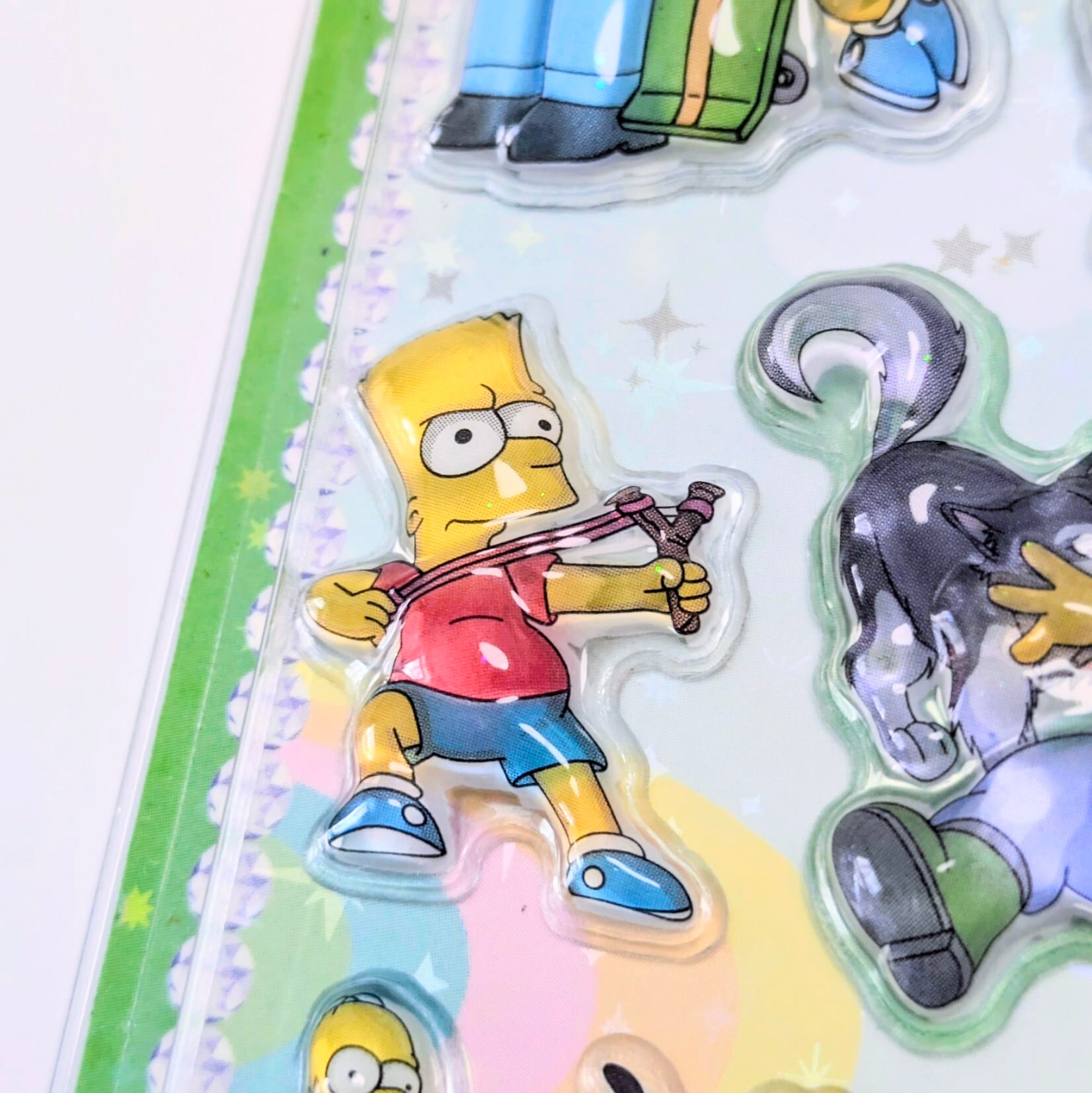 ⚡️Korea exclusive(韓国限定)⚡️【 The Simpsons / シンプソンズ 】3Dクリスタルステッカー ver.2 / ぷくぷく?シール / STICKER(ステッカー) / 立体ステッカー 〚アメリカン雑貨 アメトイ〛