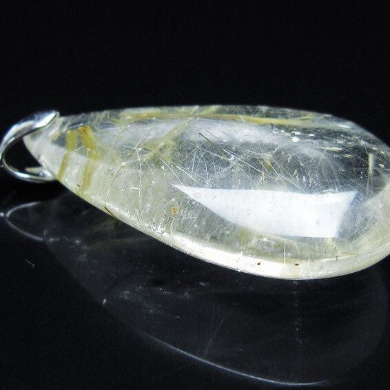 ルチルクォーツ ペンダント 一点物 メール便可 [M便 1/20] 112-13070