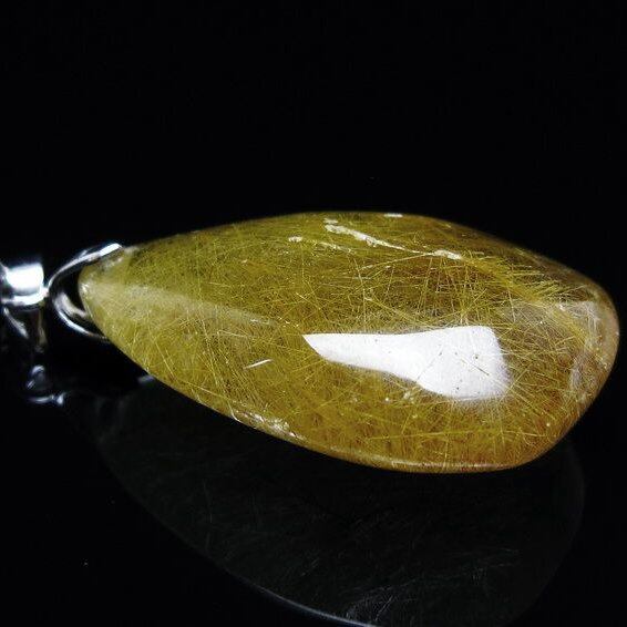 プラチナルチルクォーツ ペンダント 一点物 メール便可 [M便 1/20] 112-13146