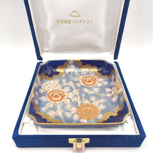 有田焼・深川製磁・角皿・絵皿・飾り皿・No.250917-16・梱包サイズ60