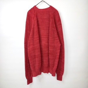 90s　アメリカ製　エルエルビーン　ローゲージ　コットンニット　セーター　無地