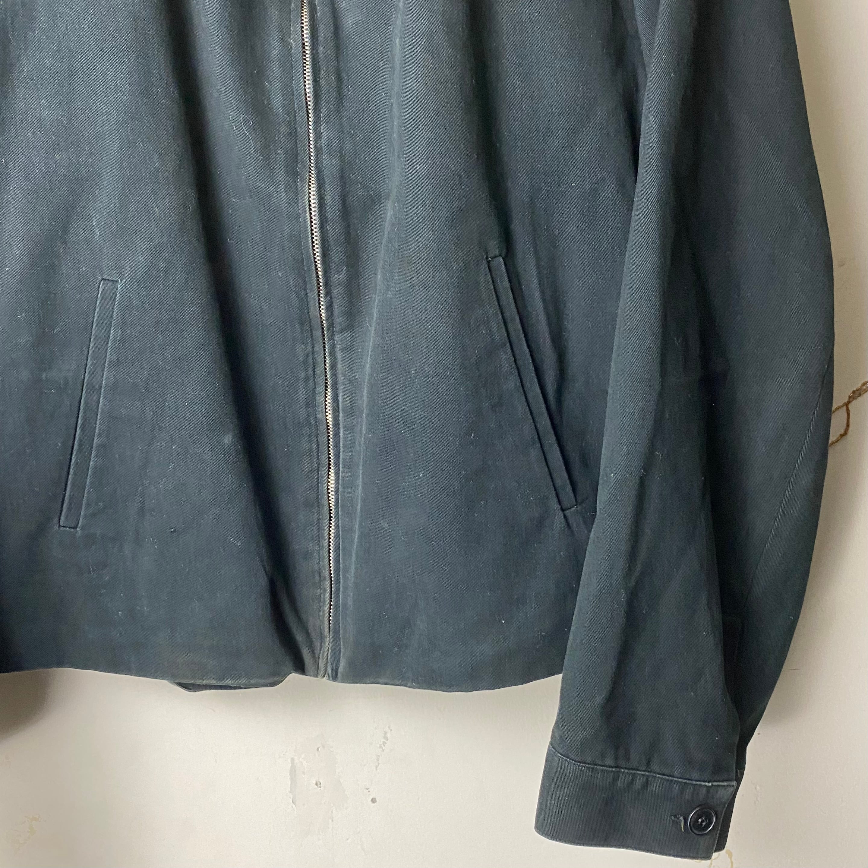vintage AGNES B. HOMME black moleskin drizzler jacket | NOIR ONLINE