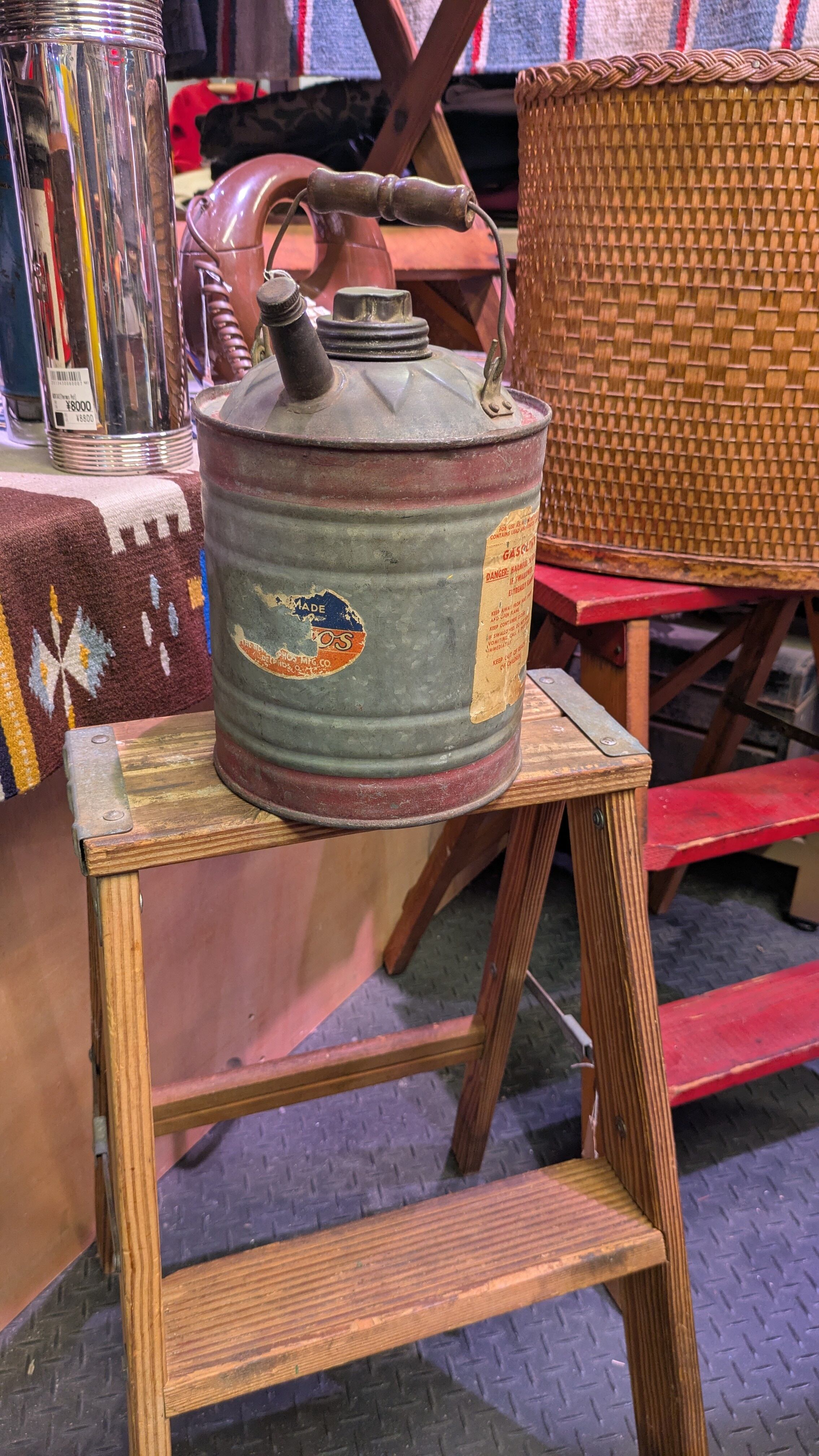 アメリカ　ビンテージ ガソリン缶 Vintage oilcan ガソリン缶 | M2Fstorage