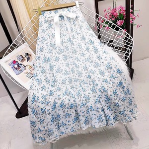 【ワンサイズ】りぼん付きフレアスカート