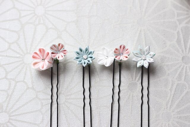 つまみ細工 コームとUピンのセット