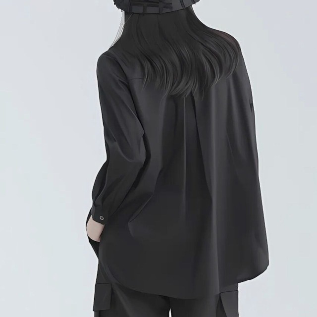 Layered style shirt C0551